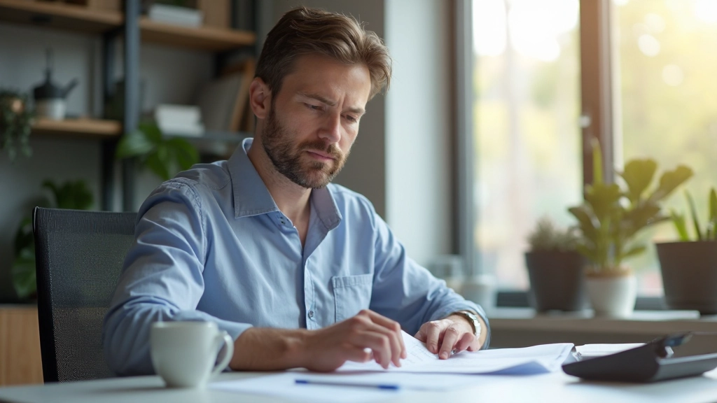 Professional reviewing pricing strategy document with market analysis and competitor research